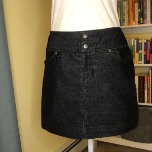 Athleta Black Corduroy Mini Skirt - Size 6P